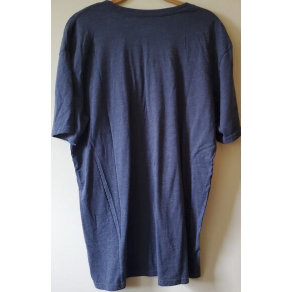 Galt American Flag Shirt Mens Large Blue With Flag On Front L Soft Cotton Blend - Picture 6 of 6